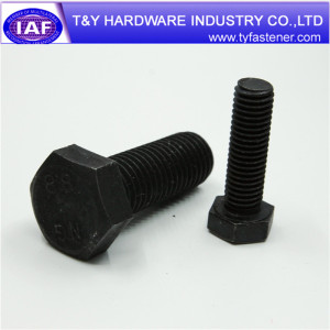 Low Carbon Steel DIN933 Black Hex Bolt