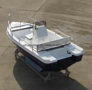 China Aqualand 15feet 4.6m Fiberglass Motor Boat/Sports Fishing Boat with Side Stabilizer (150)